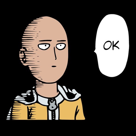 One Punch Saitama Normal Okay Anime Tee - Picture 2 of 2